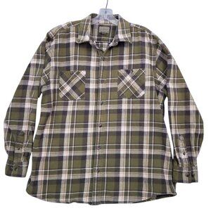 C. E. Schmidt Workwear Heavyweight Flannel Plaid Shirt  | Size XLT